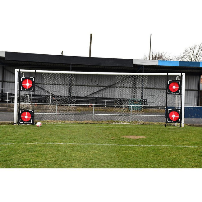 Black-Red - Front - Precision Dual Top Bins Football Corner Targets Set