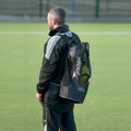 Black - Back - Precision Tubular 3 Ball Football Bag