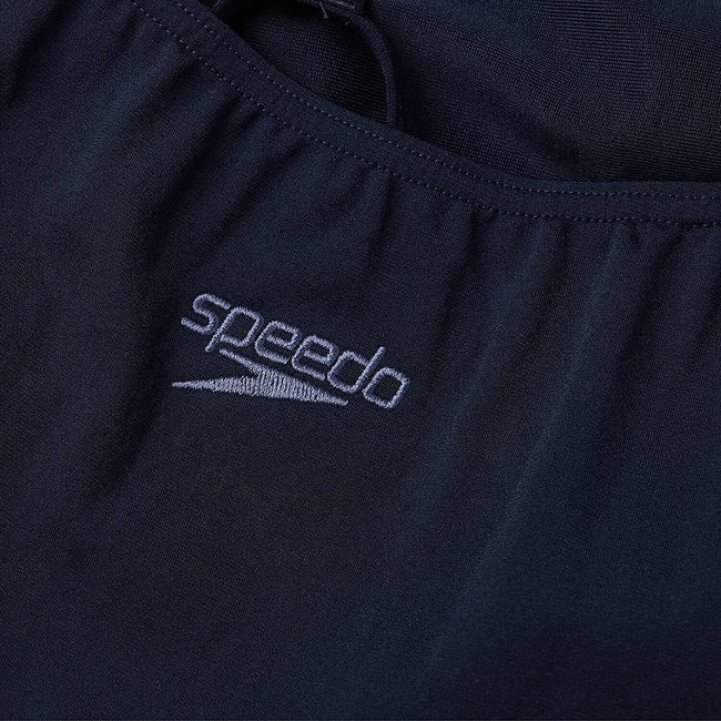 Navy - Pack Shot - Speedo Womens-Ladies Endurance+ Thin Strap One Piece Swimsuit
