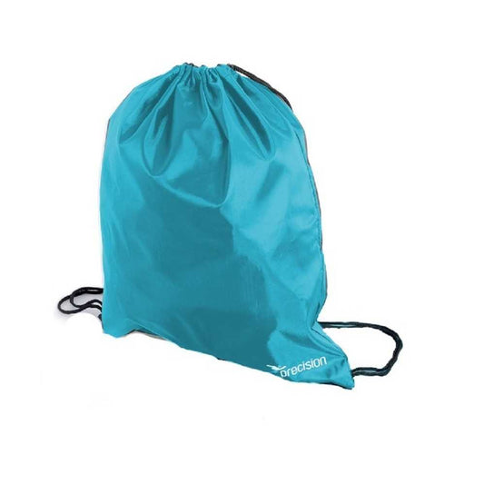 Cyan - Front - Precision PU Drawstring Bag