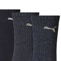 Navy - Back - Puma Unisex Adult Crew Sports Socks (Pack Of 3)