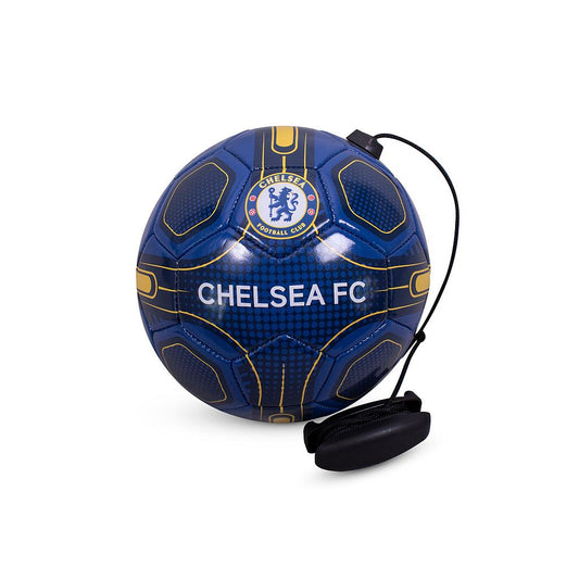 Blue-Navy-Yellow - Front - Chelsea FC Skills Crest Training Football