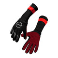 Black-Red - Back - Zone3 Unisex Adult Neoprene Swimming Gloves