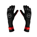 Black-Red - Front - Zone3 Unisex Adult Neoprene Swimming Gloves