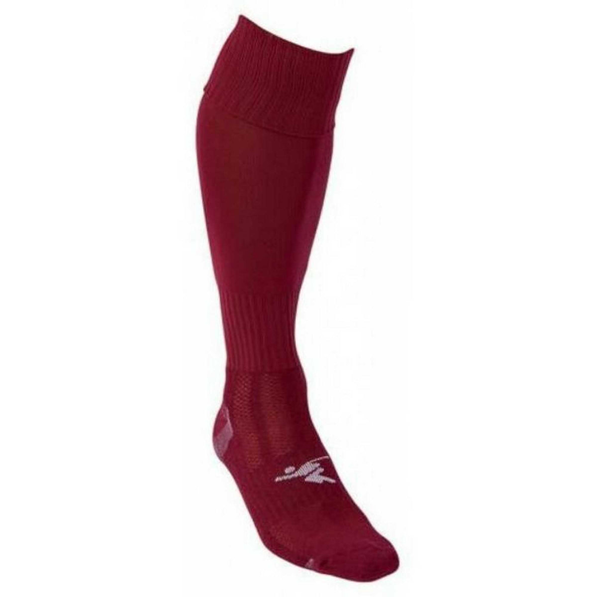 Maroon - Back - Precision Childrens-Kids Pro Plain Football Socks