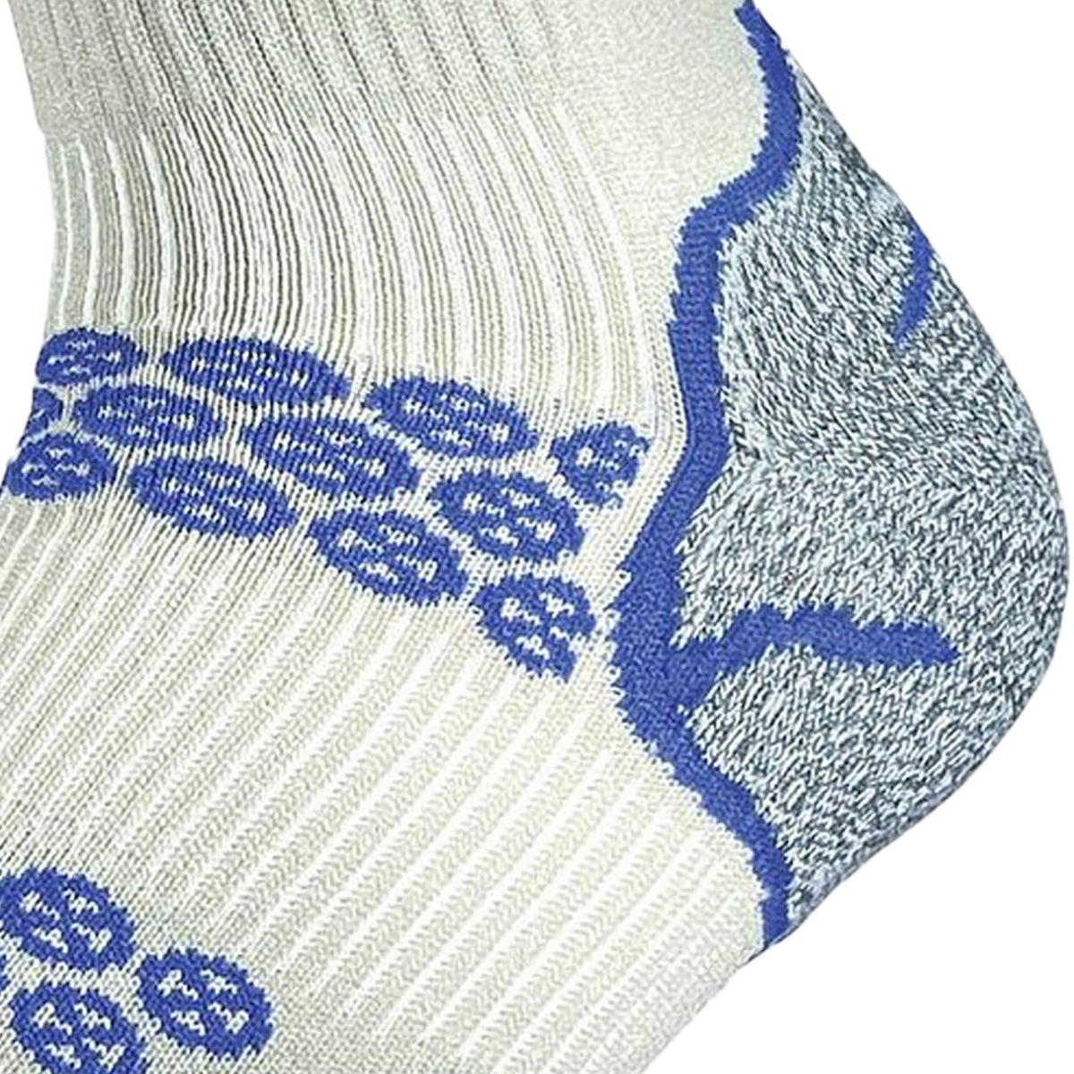 Silver-Royal Blue - Side - 1000 Mile Mens Lite Recycled Ankle Socks