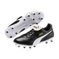 Black-White - Back - Puma Mens King Top Leather Firm Ground Football Boots