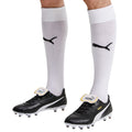 Black-White - Lifestyle - Puma Mens King Top Leather Firm Ground Football Boots