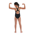 Black - Lifestyle - Speedo Girls Medalist Eco Endurance+ One Piece Swimsuit