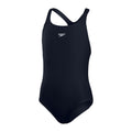 Navy - Front - Speedo Girls Medalist Eco Endurance+ One Piece Swimsuit