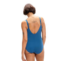 Blue - Back - Speedo Womens-Ladies AquaNite Shaping One Piece Swimsuit