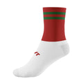 Red-Green-White - Front - McKeever Childrens-Kids Pro Mid Calf Socks
