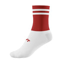 Red-White - Front - McKeever Childrens-Kids Pro Mid Calf Socks