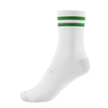 White-Green - Front - McKeever Childrens-Kids Pro Mid Calf Socks