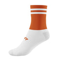 Orange-White - Front - McKeever Unisex Adult Pro Bar Mid Calf Socks