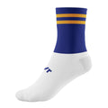 Royal Blue-Amber-White - Front - McKeever Unisex Adult Pro Bar Mid Calf Socks