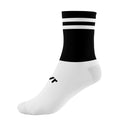 Black-White - Front - McKeever Unisex Adult Pro Bar Mid Calf Socks