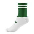 Green-White - Front - McKeever Unisex Adult Pro Bar Mid Calf Socks
