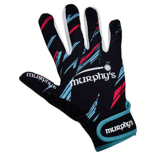 Black-Blue-Pink - Front - Murphys Unisex Adult Gaelic Gloves