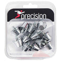 Silver - Front - Precision Alloy Football Studs (Pack Of 12)
