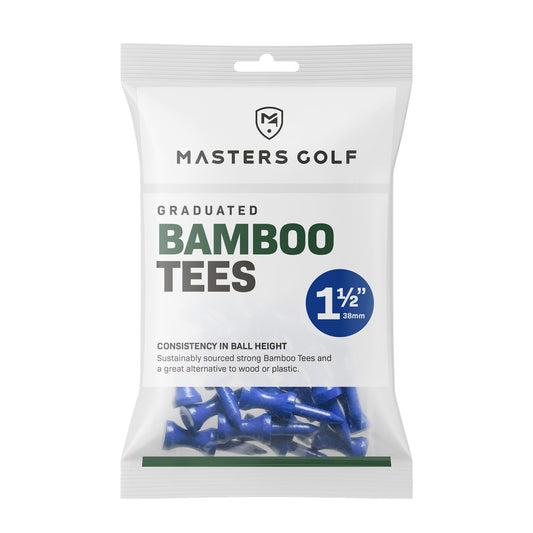 Blue - Front - Masters Bamboo Graduated Golf Tees (Pack Of 25)