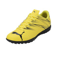 Yellow-Black - Front - Puma Childrens-Kids Attacanto Turf Training Football Boots