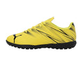 Yellow-Black - Back - Puma Childrens-Kids Attacanto Turf Training Football Boots