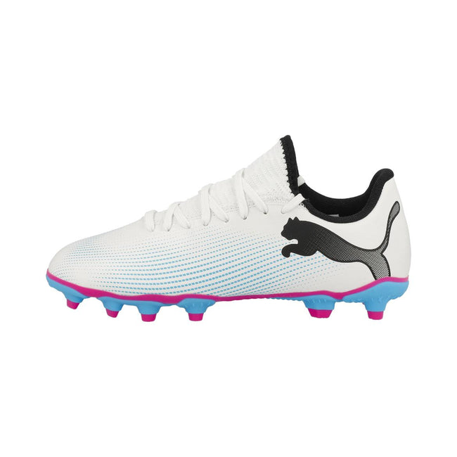 Puma White - Back - Puma Childrens-Kids Future 7 Play Football Boots