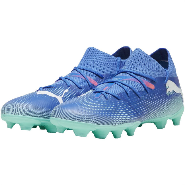 Blue-White - Lifestyle - Puma Childrens-Kids Future 7 Play Football Boots