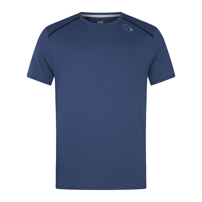 Medieval Blue - Front - Canterbury Mens Marl Polycotton Training T-Shirt