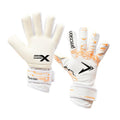 White-Fluorescent Orange - Front - Precision Unisex Adult Fusion X Pro Lite Giga Goalkeeper Gloves