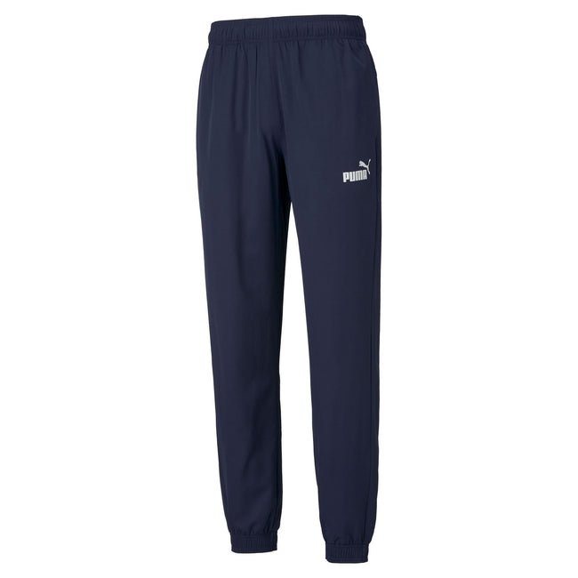 Navy - Front - Puma Mens Woven Jogging Bottoms