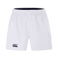 White - Front - Canterbury Mens Professional Polyester Rugby Shorts