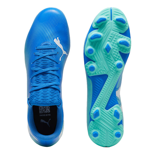 Blue-White - Side - Puma Mens Future 7 Play Firm Ground Football Boots