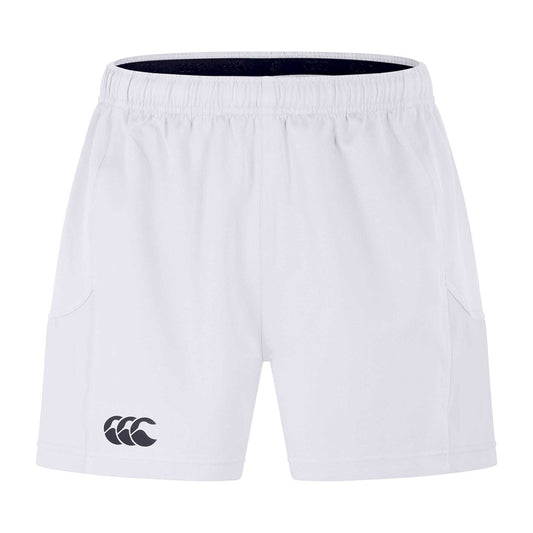White - Front - Canterbury Mens Advantage Rugby Shorts