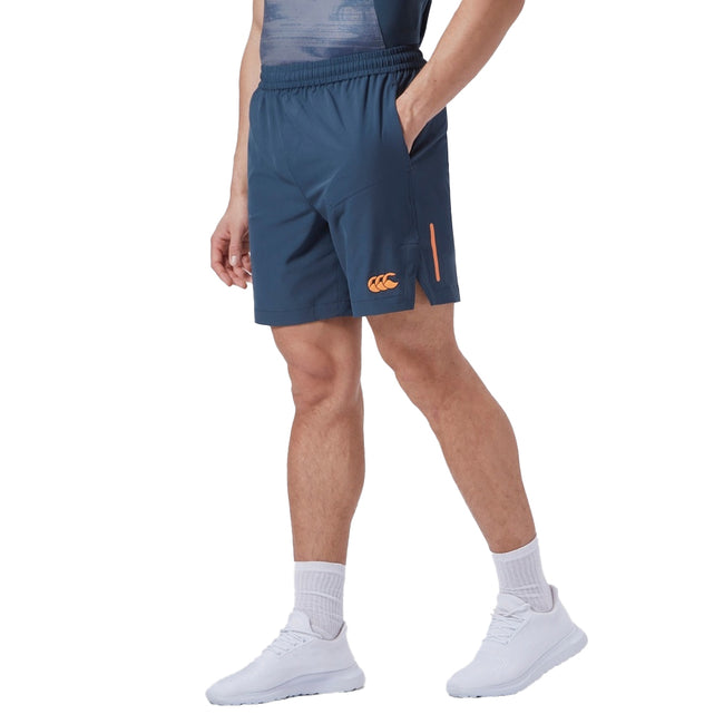 Navy-Orange - Back - Canterbury Mens Woven Shorts