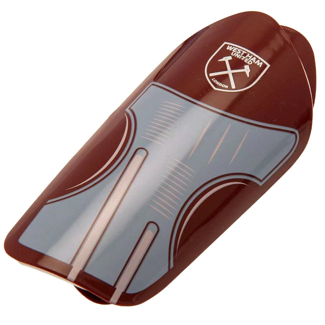 Maroon-Blue-White - Side - West Ham United FC Childrens-Kids Team Slip-In Shin Guards