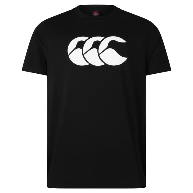 Black-White - Front - Canterbury Mens Logo T-Shirt