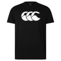 Black-White - Front - Canterbury Mens Logo T-Shirt