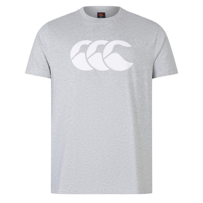 Grey-White - Front - Canterbury Mens Logo T-Shirt