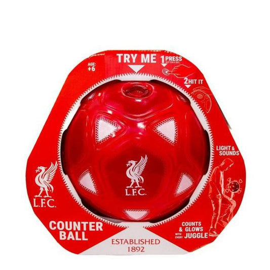 Red-White - Front - Liverpool FC Smart Ball Counter Football (Batteries Included)