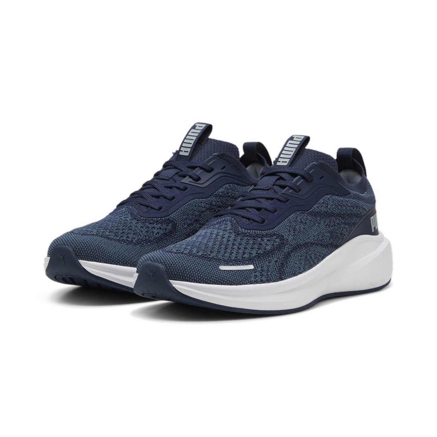 Navy-White - Close up - Puma Mens Skyrocket Lite Trainers