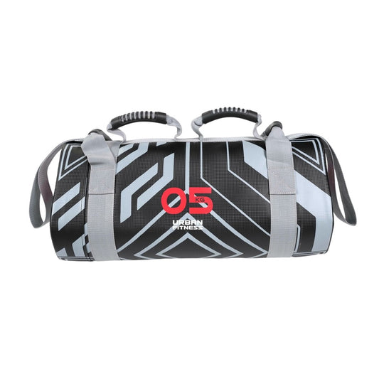 Black-Grey - Front - Urban Fitness Power Fitness Weighted Bag