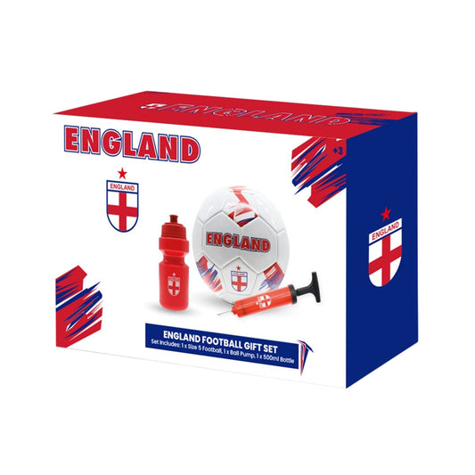 Red-White - Back - England FA Football Gift Set