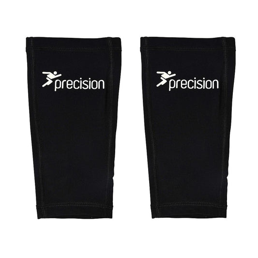Black - Front - Precision Pro Matrix Shin Guard Sleeves