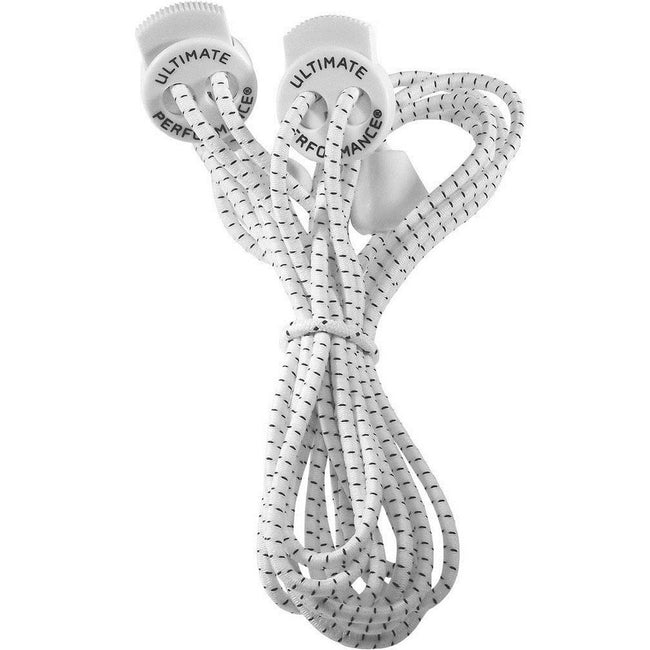 White - Front - Ultimate Performance Elastic Shoe Laces