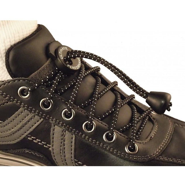 Black - Back - Ultimate Performance Elastic Shoe Laces