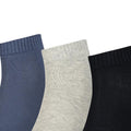Navy-Black-Light Grey - Side - Puma Unisex Adult Quarter Training Ankle Socks (Pack of 3)