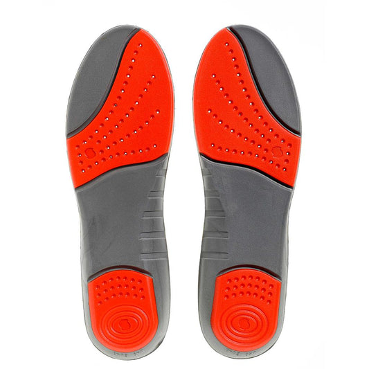 Grey-Red - Front - Sorbothane Double Strike Insoles