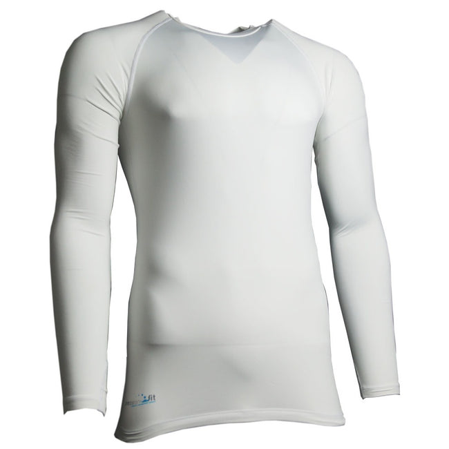 White - Front - Precision Unisex Adult Essential Baselayer Long-Sleeved Sports Shirt